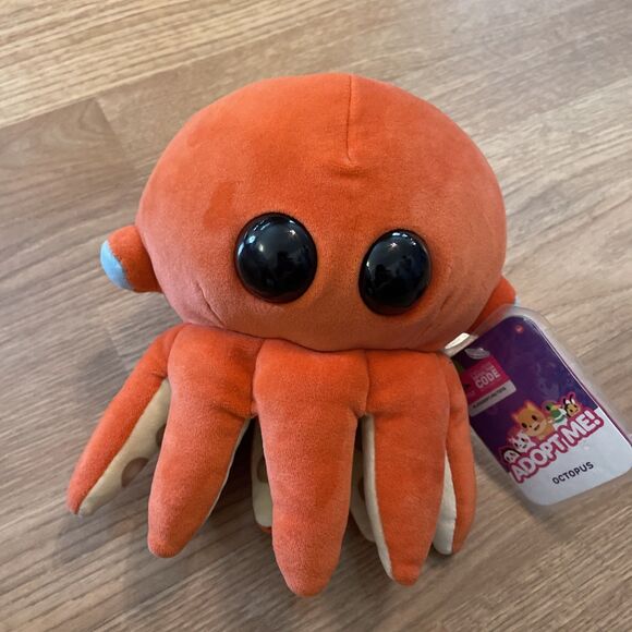 OCTOPUS Adopt Me Pets 8" Stuffed Plush Pet 2023 With Virtual Code - Picture 3 of 5